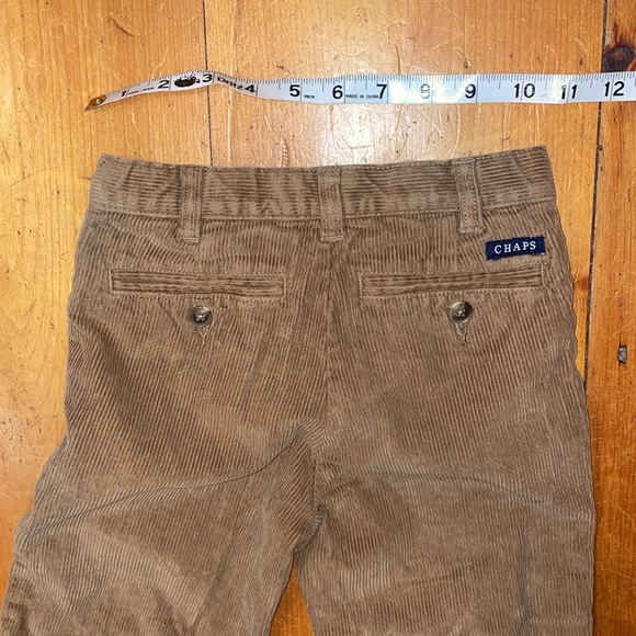 Chaps Pants Long Corduroy Tan Brown Holiday Pants Adjustable waistband Boys 6 - Picture 5 of 12